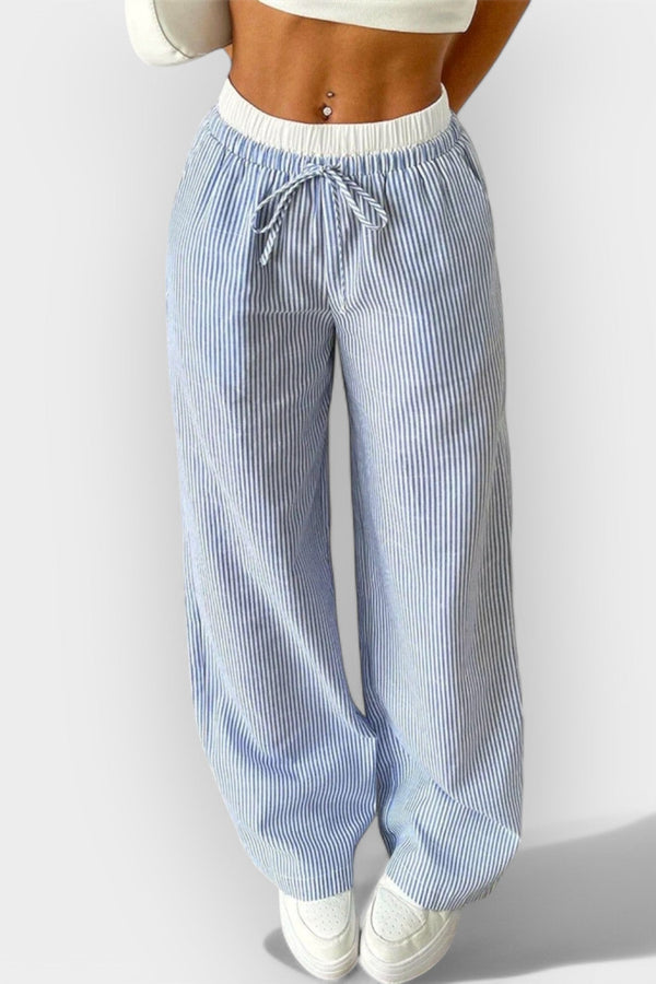 Calças Largas Listradas