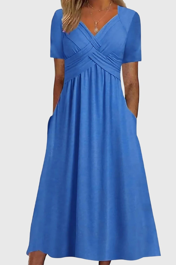 Viola™ | Vestido Midi com Controle de Barriga