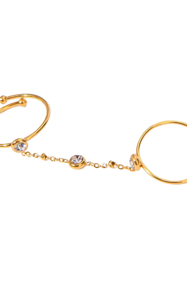 Anel de Corrente Gold Nova