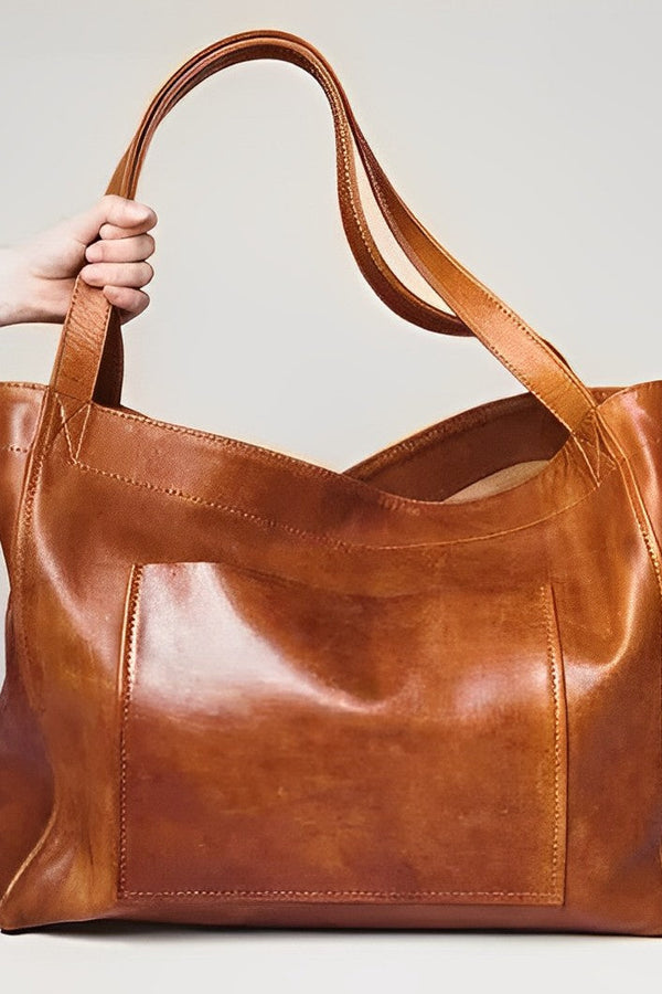 Amelia™ - Bolsa de Ombro Vintage de Couro