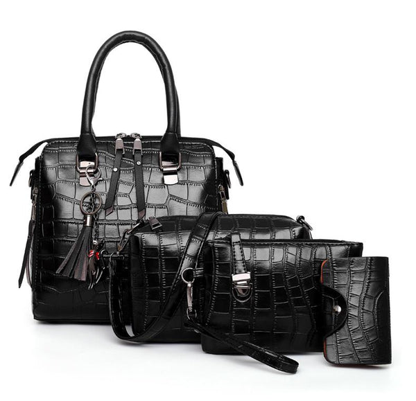 Olivia™ Elegância Clássica | Conjunto Moderno de 4 Peças para Bolsa