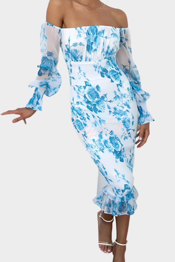 Vestido Midi Floral Doce