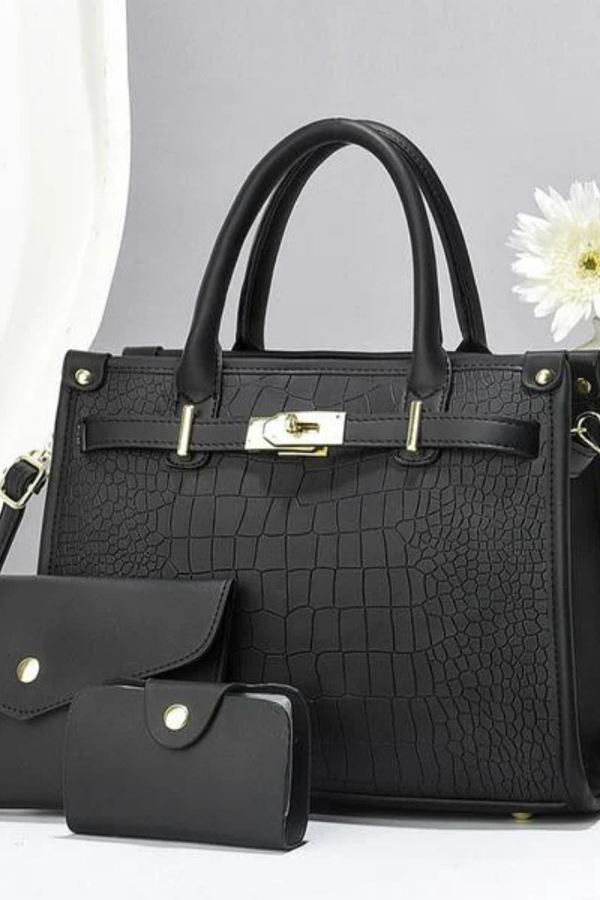 Scarlett™ - Conjunto de Bolsas Croco Premium Allure