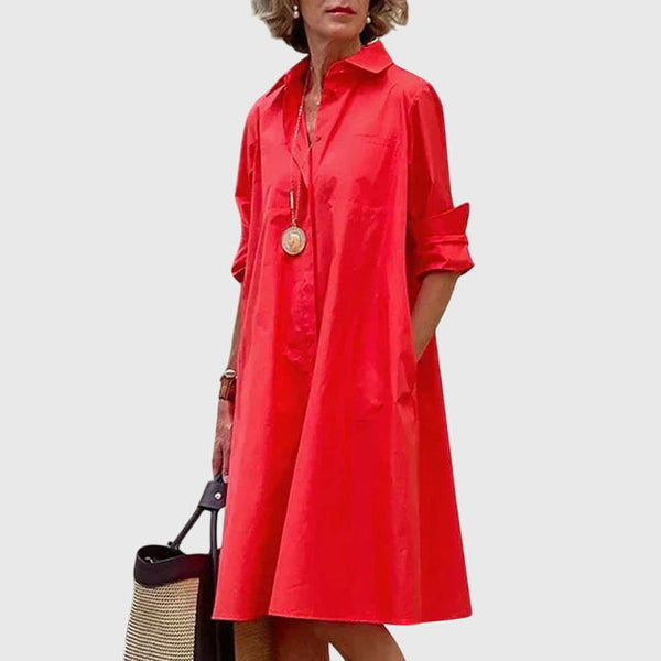 Paige™ - Vestido Elegante com Bolsos