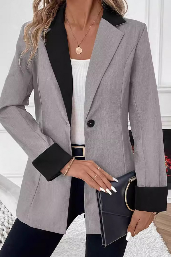 Zoe™ - Blazer Elegante de Manga Longa