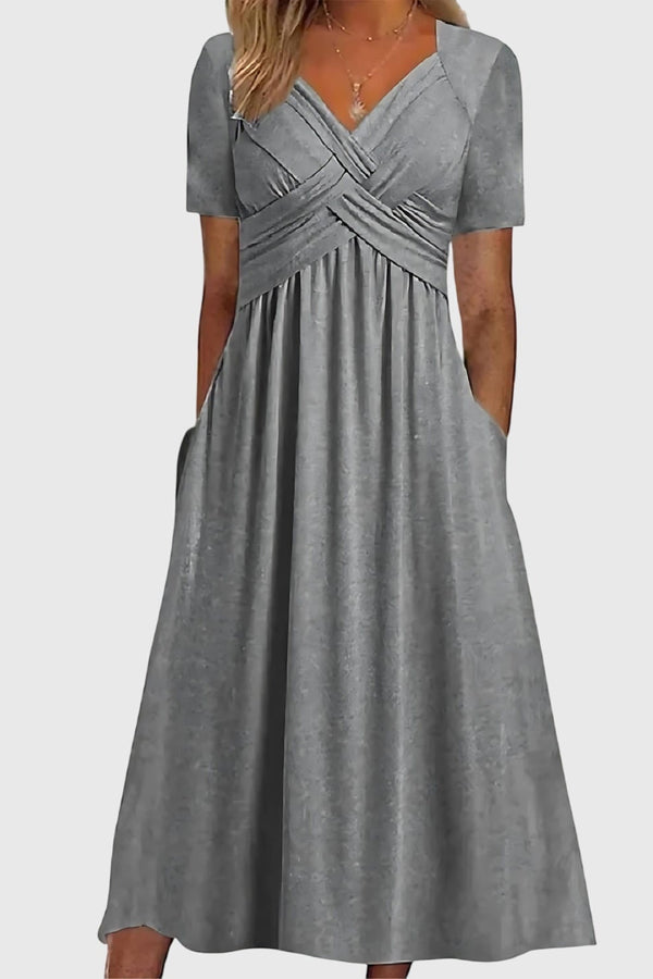 Viola™ | Vestido Midi com Controle de Barriga