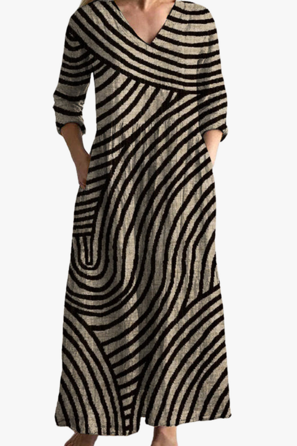 Eve - Vestido Listrado Vintage