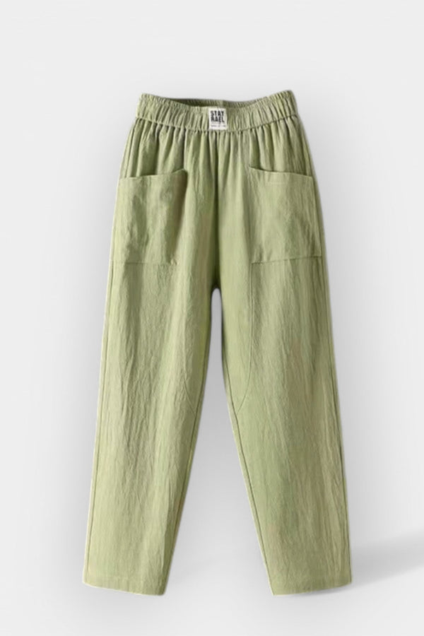 Calças Confortáveis de Linho