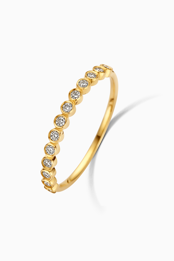 Anel de Bolha de Diamante | Ouro