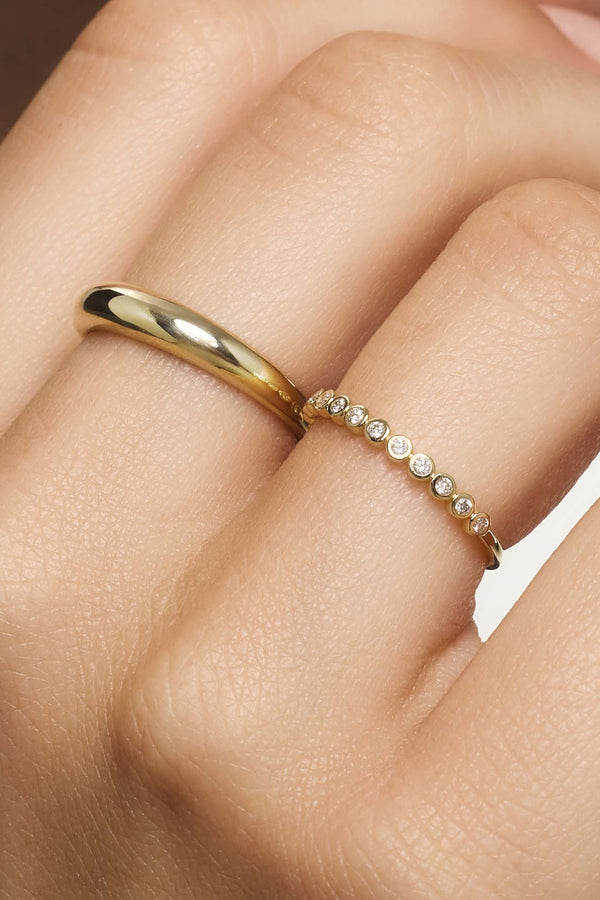 Anel de Bolha de Diamante | Ouro