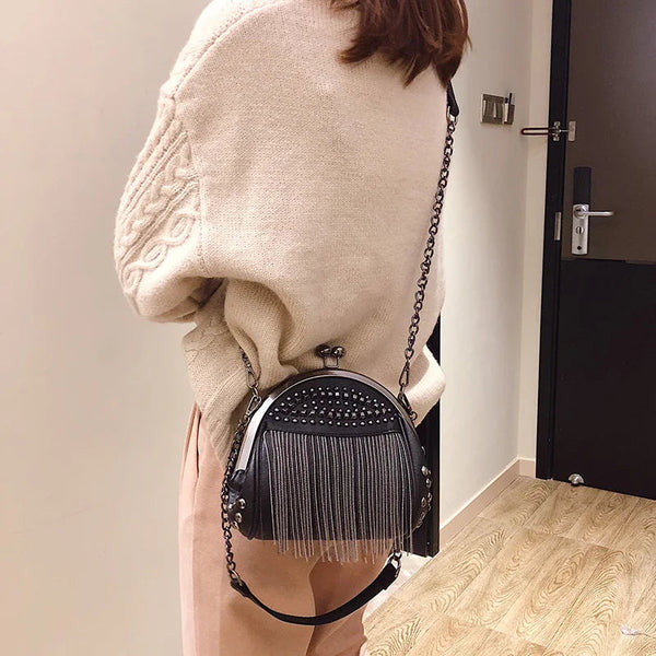 Bolsa Lina™ com Fecho Kiss-Lock | Essencial Retrô Chic