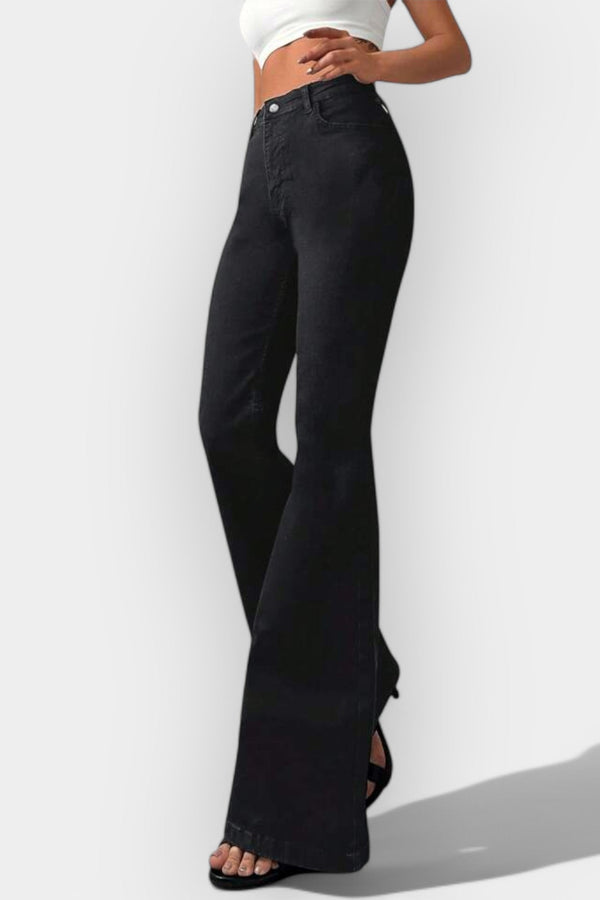 Jeans Bootcut de Cintura Alta