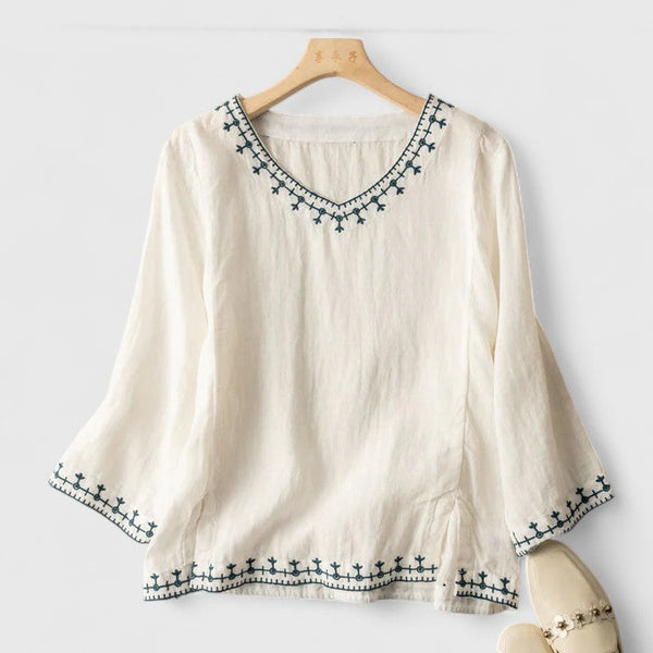 Taysia | Blusa Elegante com Decote em V