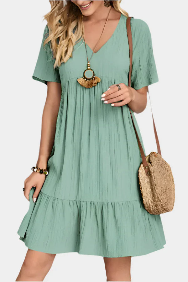 Vestido Mini Elegante com Listras