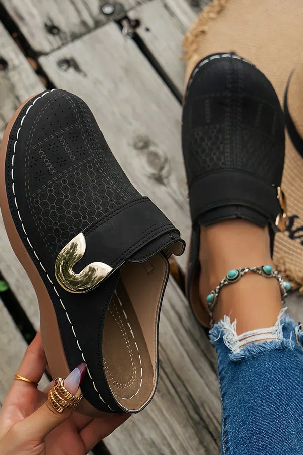 Chryssa | Sandálias Anabela Elegantes para Mulheres