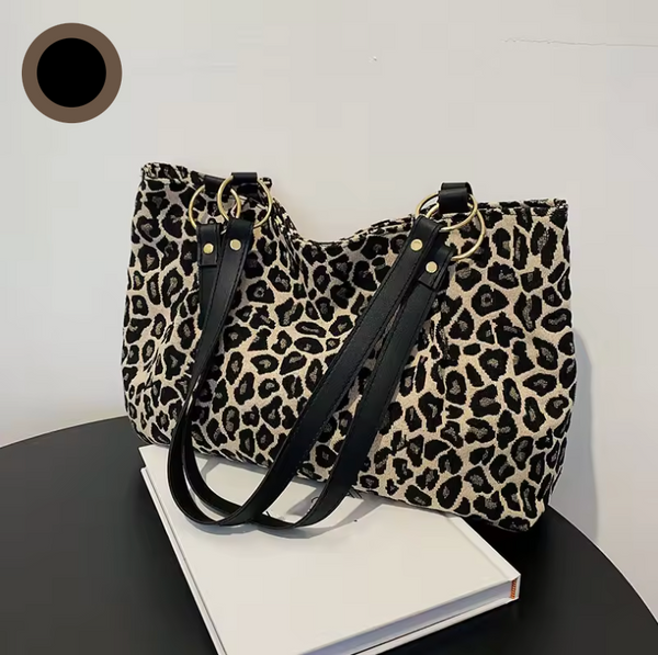 Olivia™ - Bolsa de Lona com Detalhes Feitos à Mão