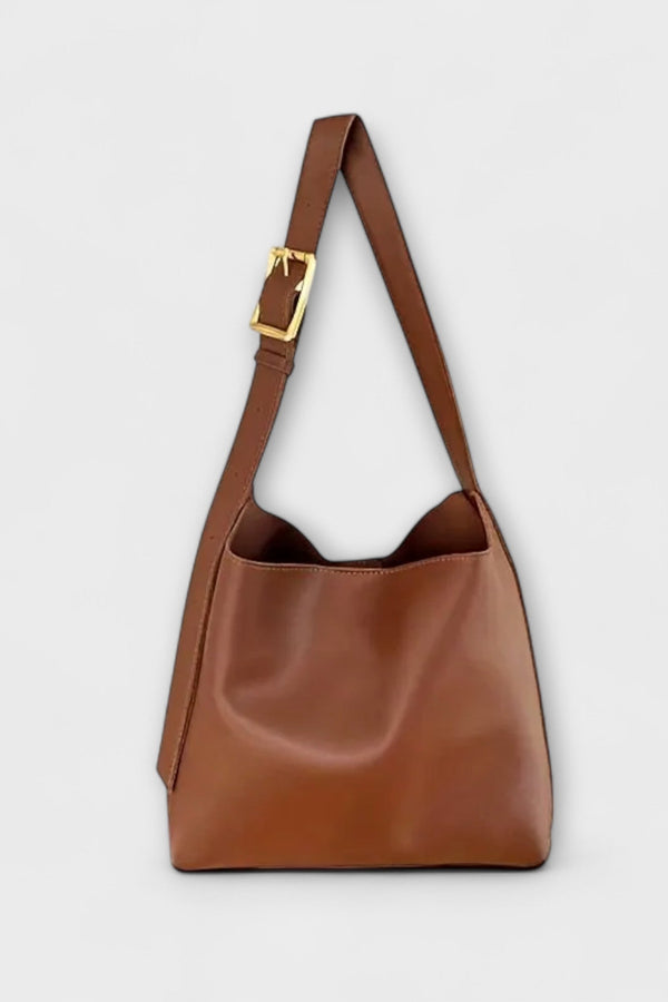 Olivia – Bolsa de Ombro Elegante de Couro