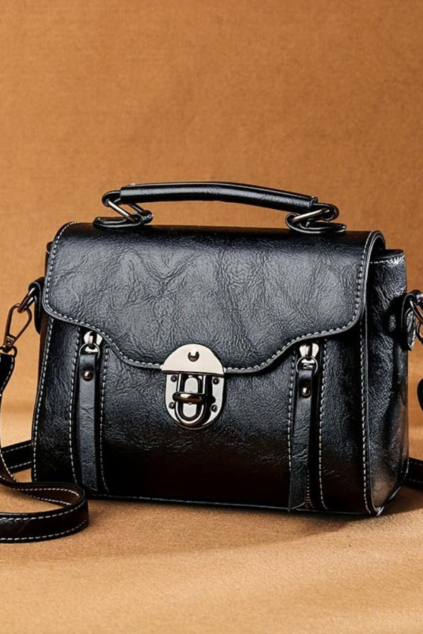 Zoe™ Elegância Atemporal | Bolsa Vintage com Aba