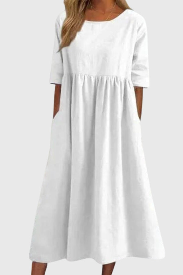 Haisley™ | Vestido Elegante de Manga Curta