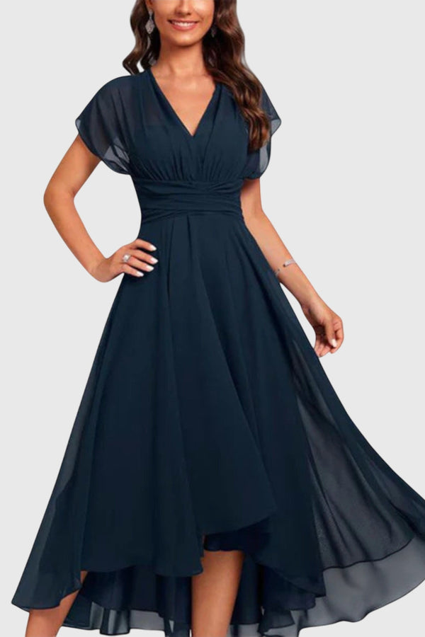 Christina™ | Vestido evasê com decote em V