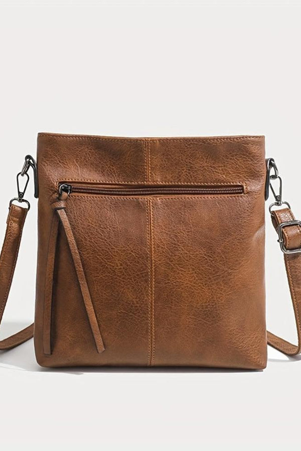 Addison™ Elegância Simples | Bolsa Transversal Quadrada Retrô
