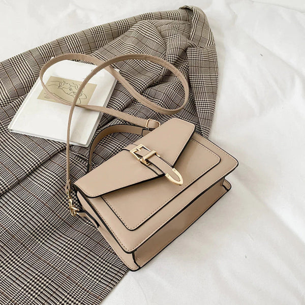 Zoe™ - Bolsa Clássica de Ombro com Detalhes Feitos à Mão