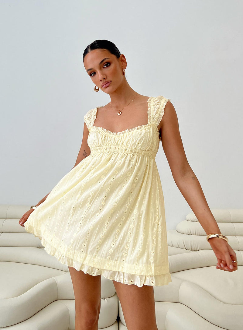 Vestido Mini Carlita Amarelo