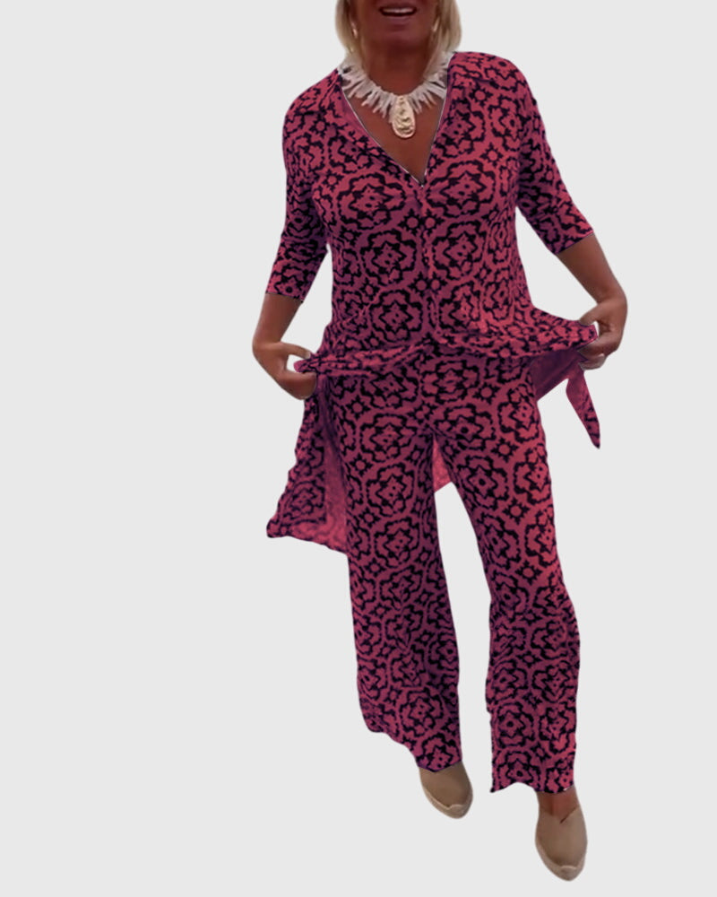 Gabriella™ | Conjunto Vintage Elegante de Duas Peças