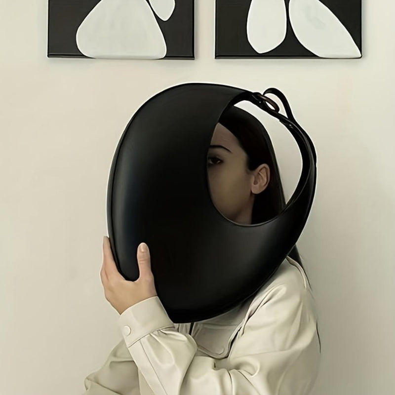 Sophia™ Moderno Minimalista | Bolsa Hobo Lisa e Elegante