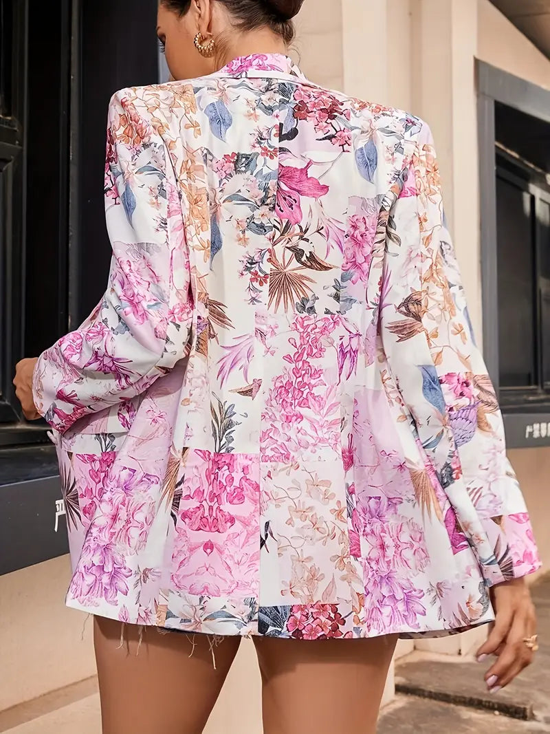 Ellie™ - Blazer Floral Elegante