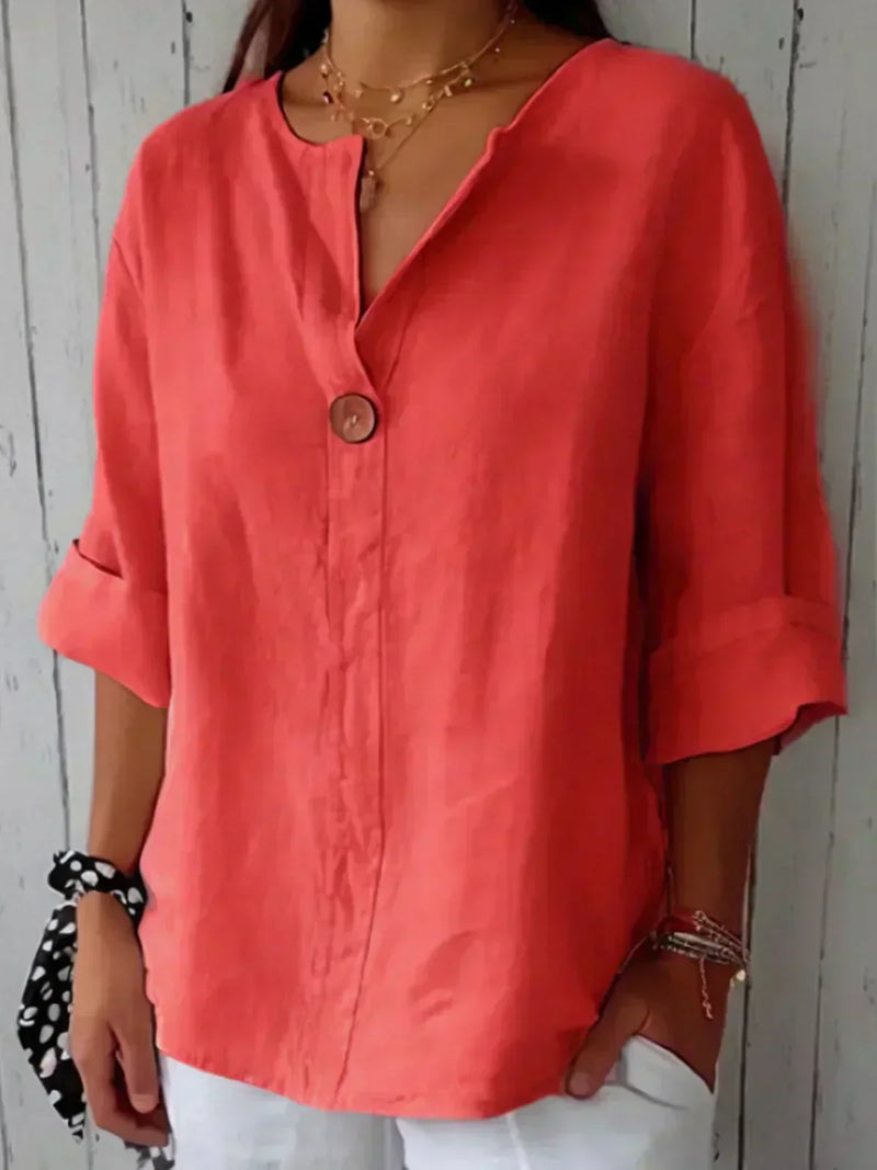 Aubri | Blusa Relaxada com Decote em V
