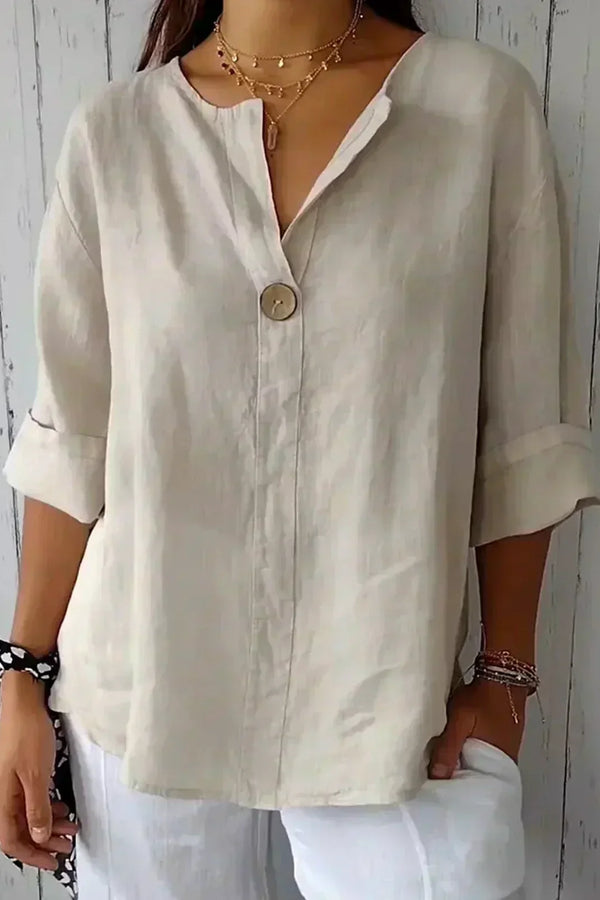 Aubri | Blusa Relaxada com Decote em V