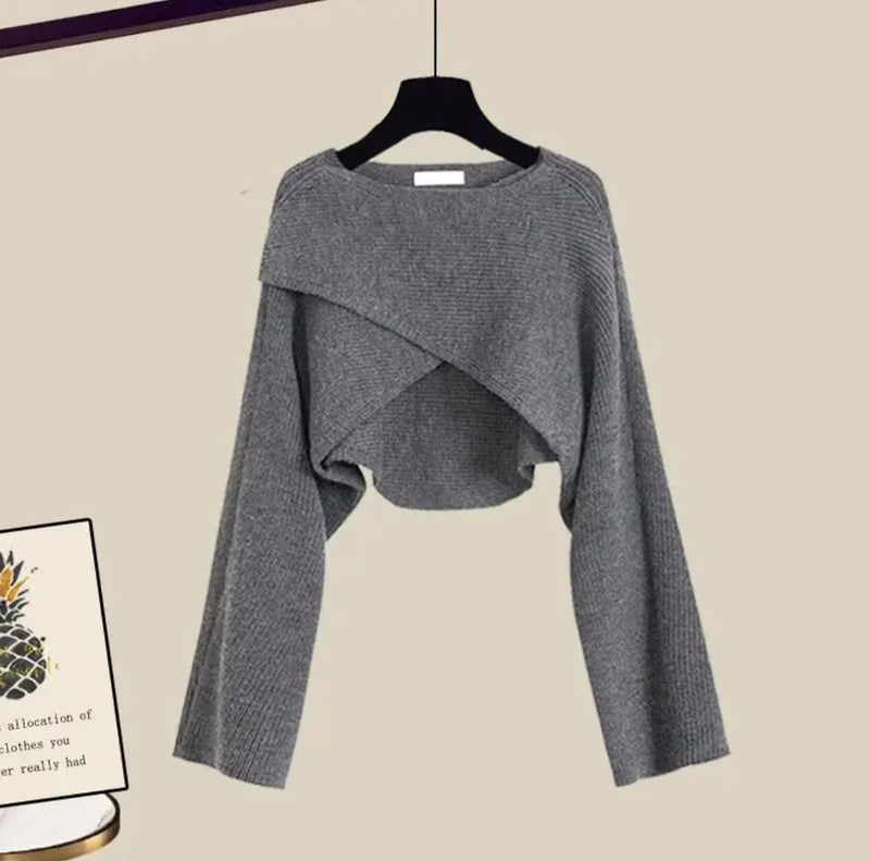 Elle™ | Conjunto confortável de três peças com mangas longas