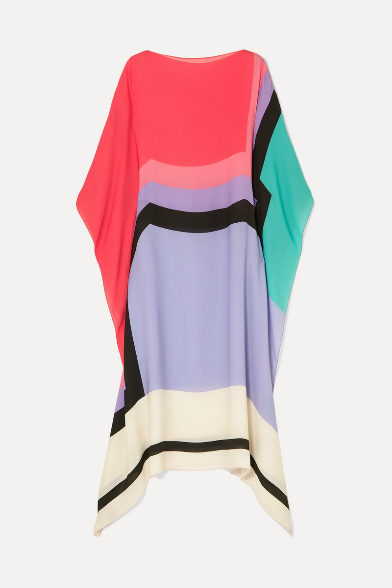 Rilinda | Kaftan Elegante com Estampa Geométrica