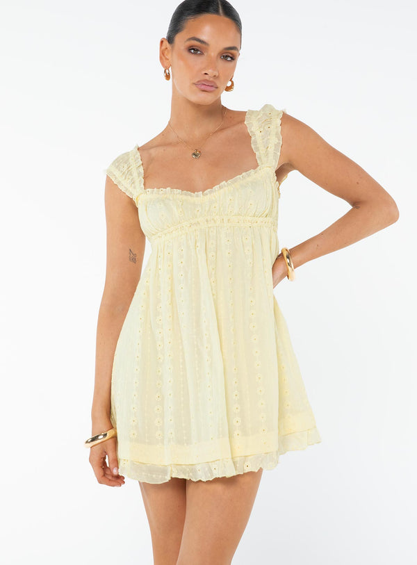 Vestido Mini Carlita Amarelo