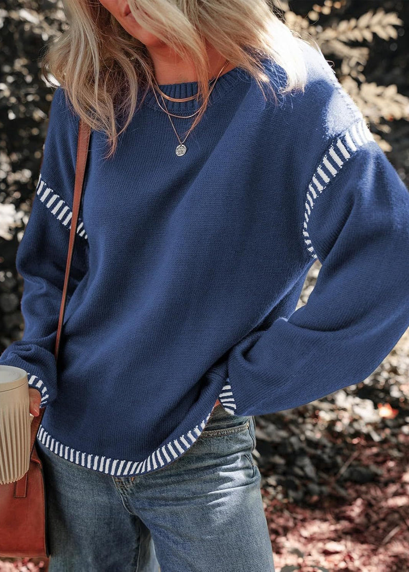 Marisa - Suéter Contrastante Chic