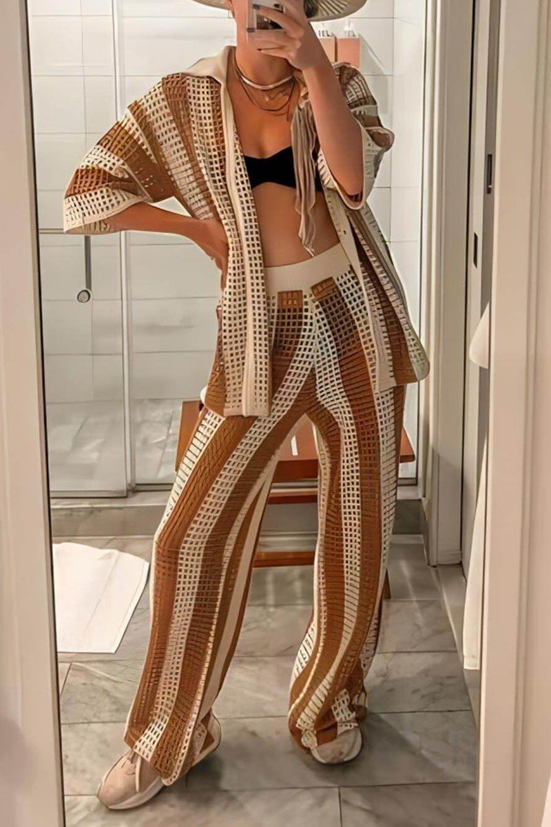 Amelia | Conjunto Listrado Elegante e Confortável