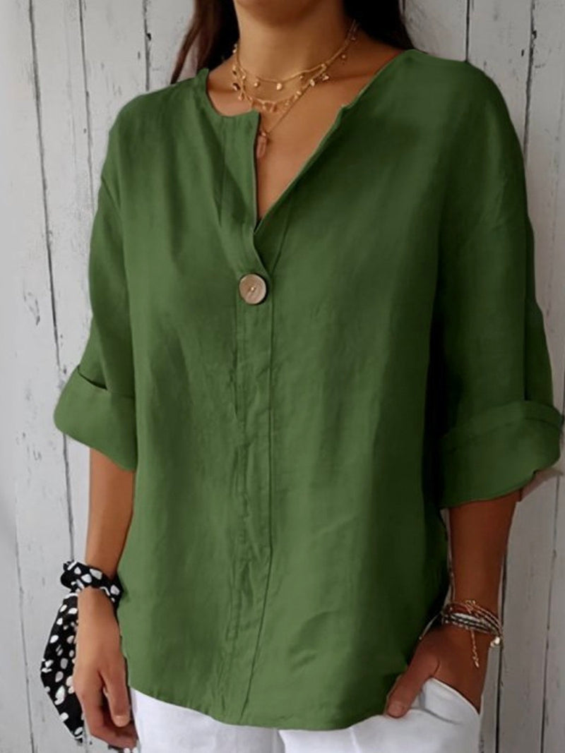 Aubri | Blusa Relaxada com Decote em V