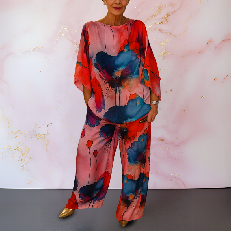 Evangelia | Conjunto Feminino de Duas Peças em Cetim