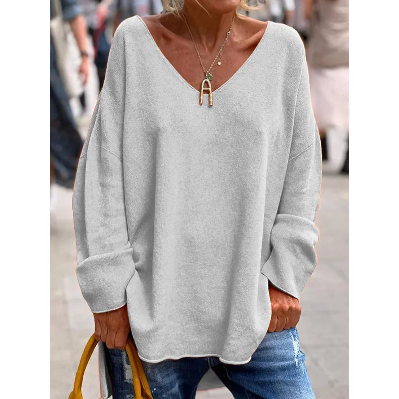 NORA - BLUSA CASUAL CHIC COM DECOTE V