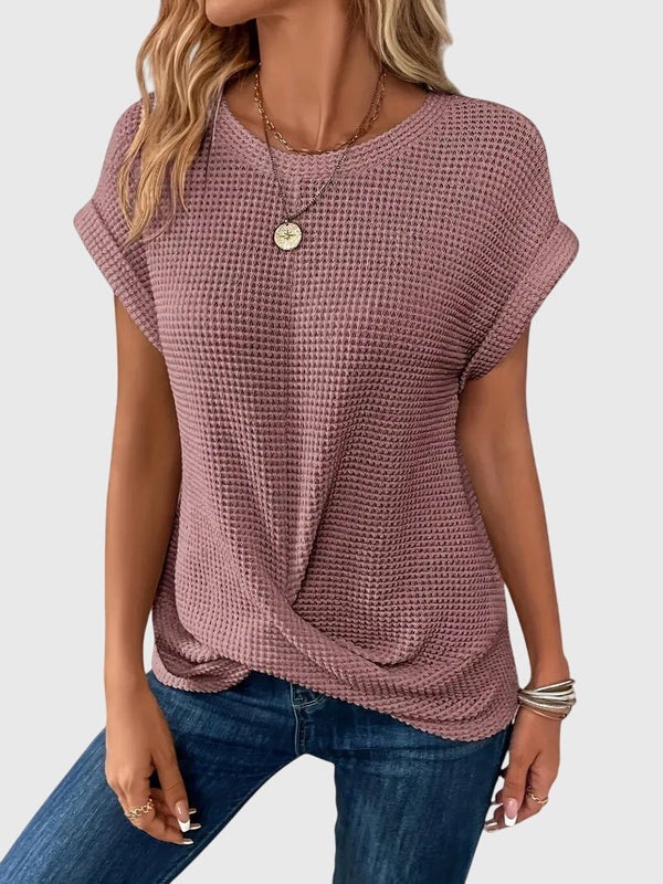 Isa™ | Blusa Elegante com Decote Redondo