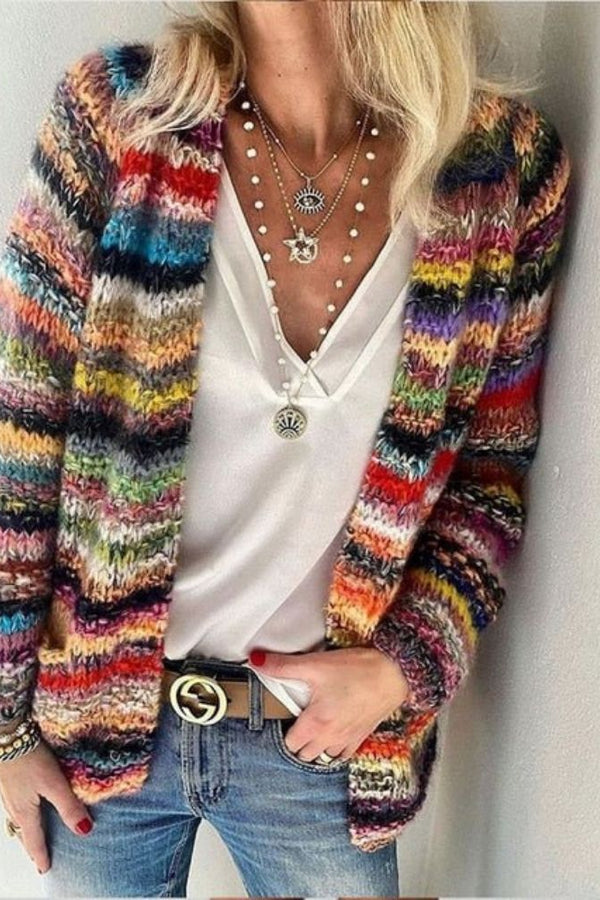 Sarai - Casaco Cardigan de Suéter Falso