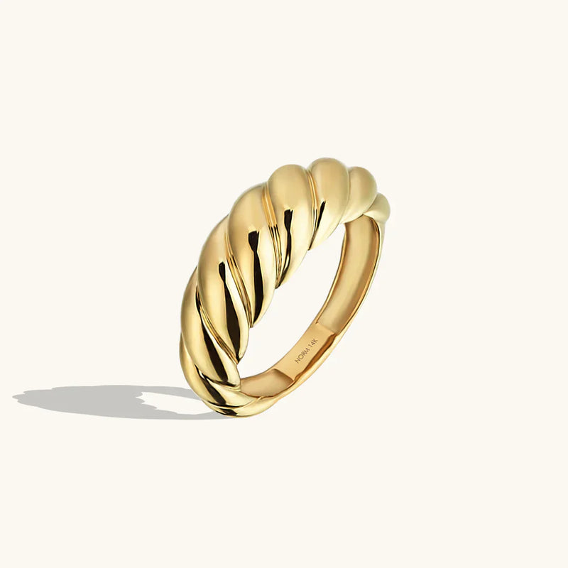 Anel Croissant | Ouro