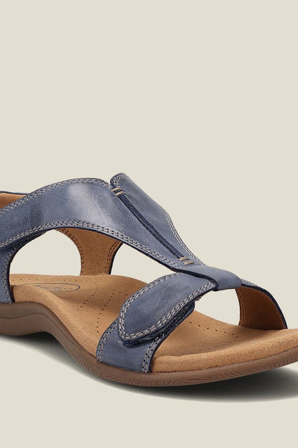 Alina - Sandálias Ortopédicas Casuais de Couro