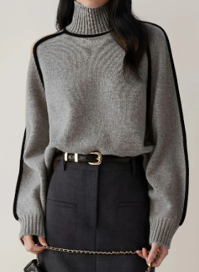 Claire - Suéter Elegante de Gola Alta