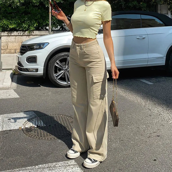 JADWIGA – CALÇA CARGO FEMININA AJUSTÁVEL