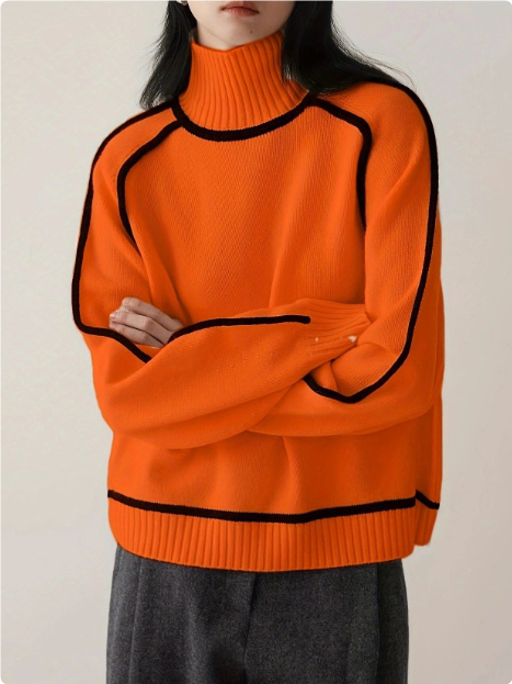 Claire - Suéter Elegante de Gola Alta