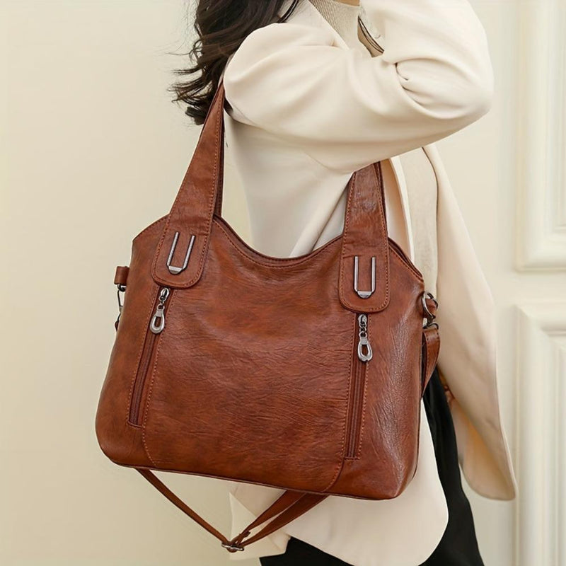 Bolsa de Ombro Lily™ Luxe Statement I Retro Tote