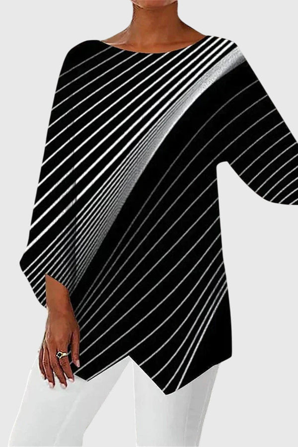 Alayah™ | Blusa Elegante com Decote Redondo