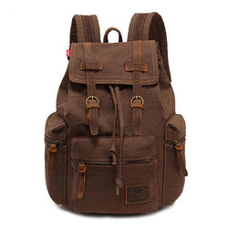 Jackson™ - Mochila Vintage com Múltiplos Bolsos e Aba